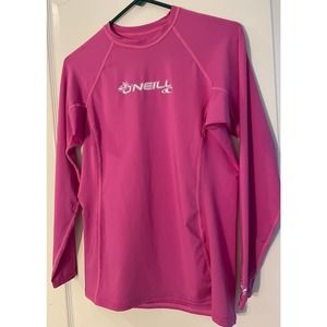 O’Neill Girls’ Youth XL Long Sleeve Sun Guard Skins UPF 50 Surfing Shirt EUC